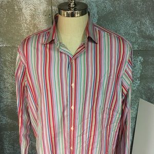 Ralph Lauren Polo Multicolor Striped XL custom fit